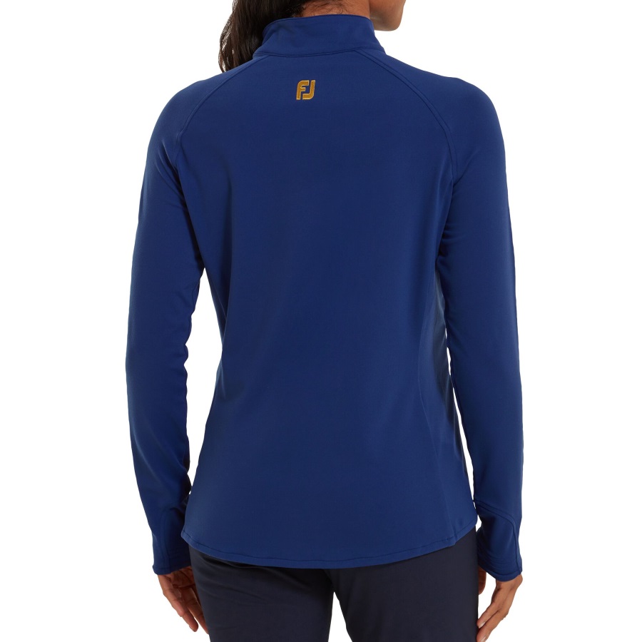 Footjoy Open Blue-Tartan Open Full-Zip Hybrid Jacket Women