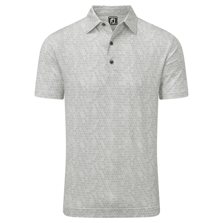 Digital Camo FJ Print Lisle White Footjoy