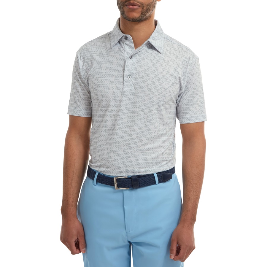 Digital Camo FJ Print Lisle White Footjoy