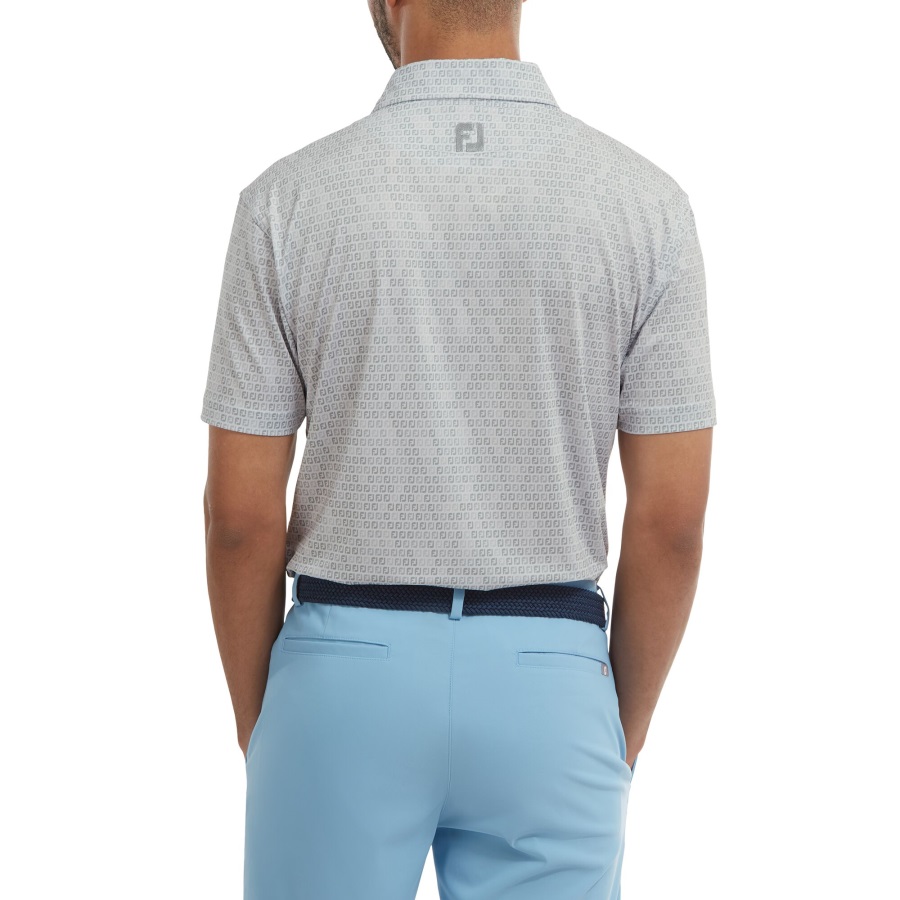 Digital Camo FJ Print Lisle White Footjoy