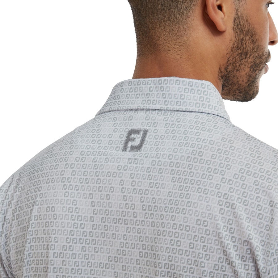 Digital Camo FJ Print Lisle White Footjoy