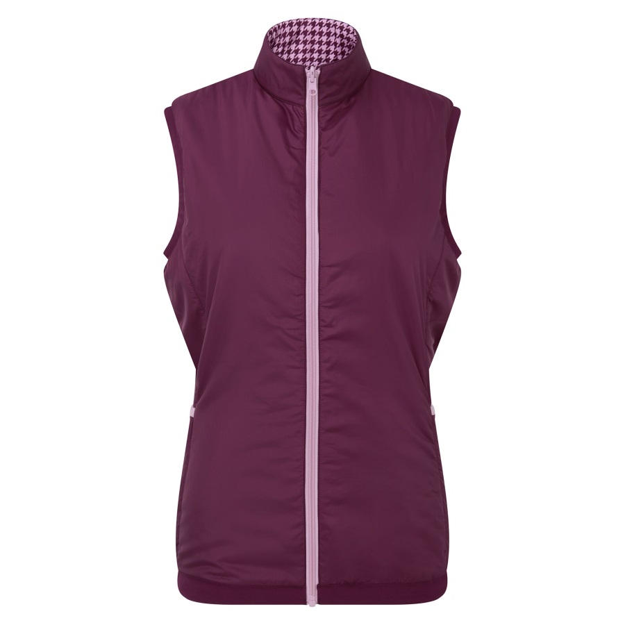 Footjoy Women's Insulated Reversible Vest Fig-Pink