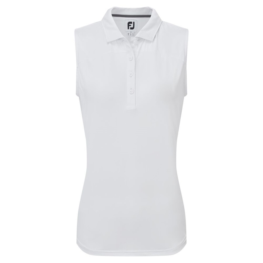 White Mesh Back Sleeveless Lisle Footjoy