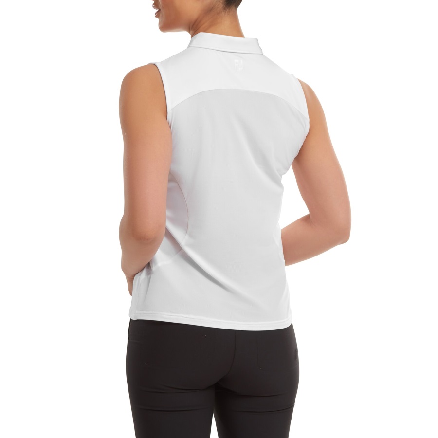 White Mesh Back Sleeveless Lisle Footjoy