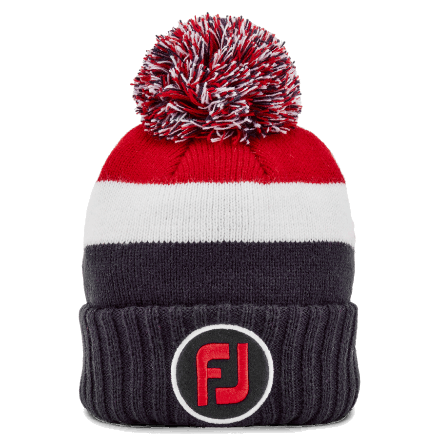 Footjoy FJ Bobble Hat Navy-White-Red