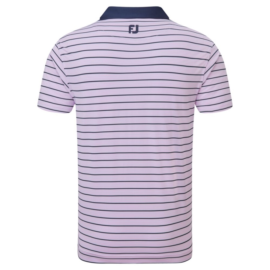 Accented Stripe Lisle Footjoy Lavender-White-Navy