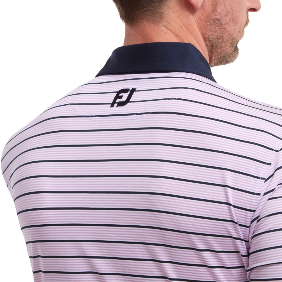 Accented Stripe Lisle Footjoy Lavender-White-Navy
