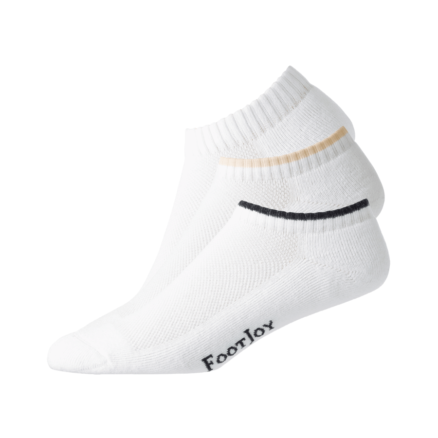Footjoy White ComfortSof Low Cut 3 pair pack Women