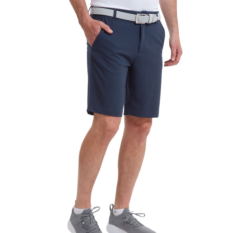 Footjoy Performance Seersucker Shorts Navy