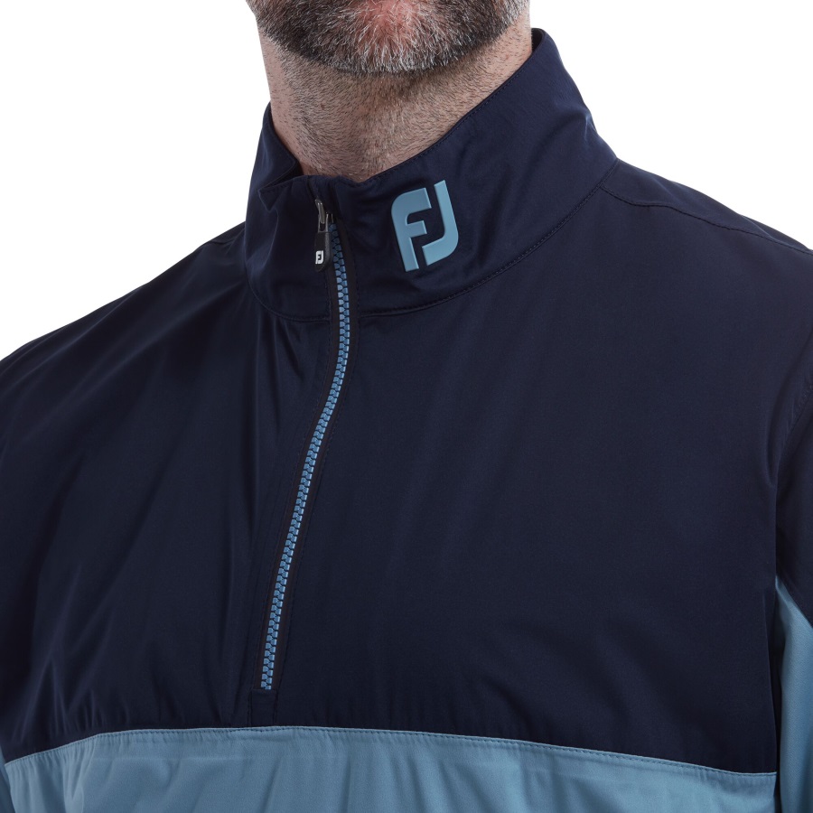 Footjoy Navy-Denim FJ HydroKnit 1-2 Zip