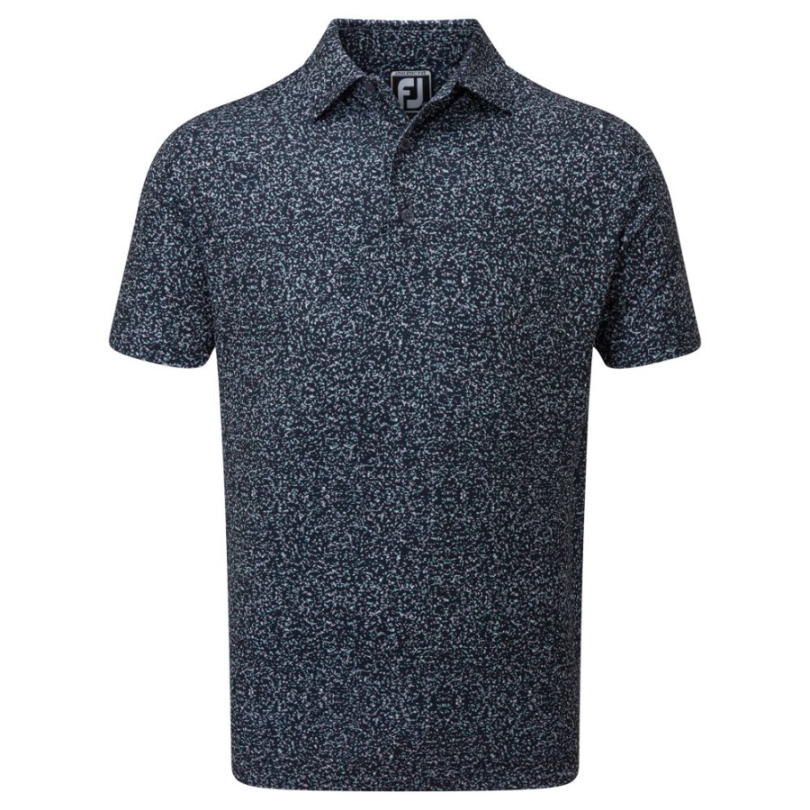 Granite Print Lisle Navy Footjoy