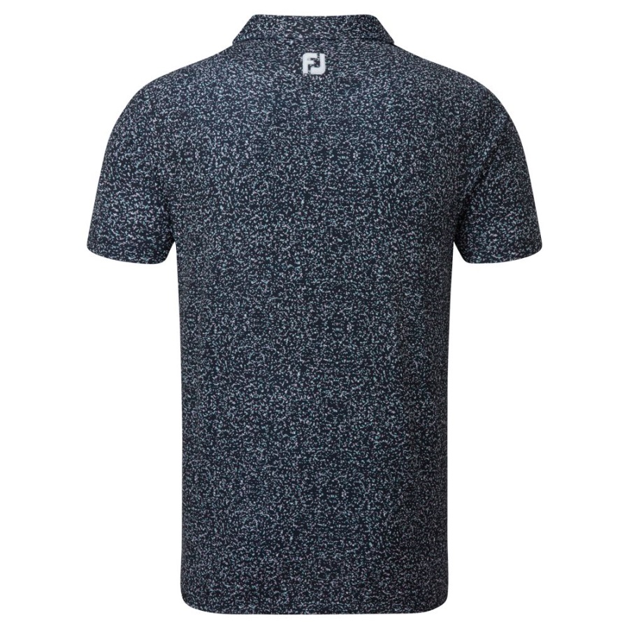 Granite Print Lisle Navy Footjoy
