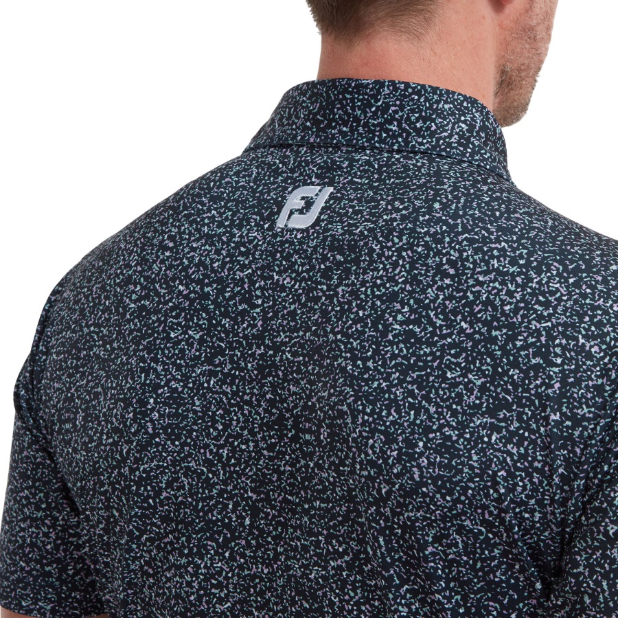 Granite Print Lisle Navy Footjoy