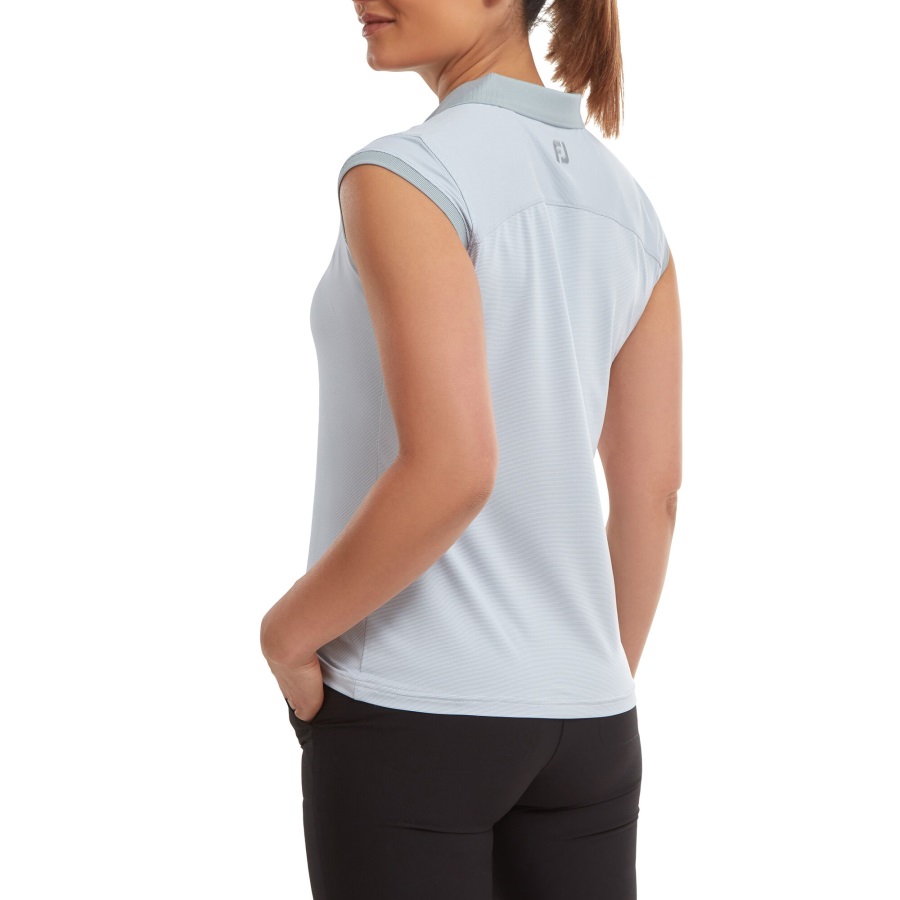 Grey-White End on End Stripe Lisle Footjoy