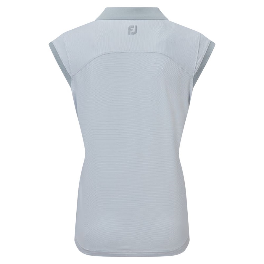Grey-White End on End Stripe Lisle Footjoy