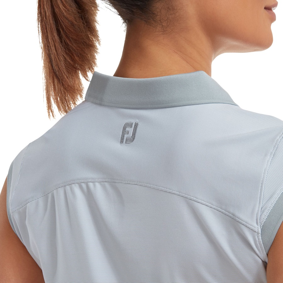 Grey-White End on End Stripe Lisle Footjoy
