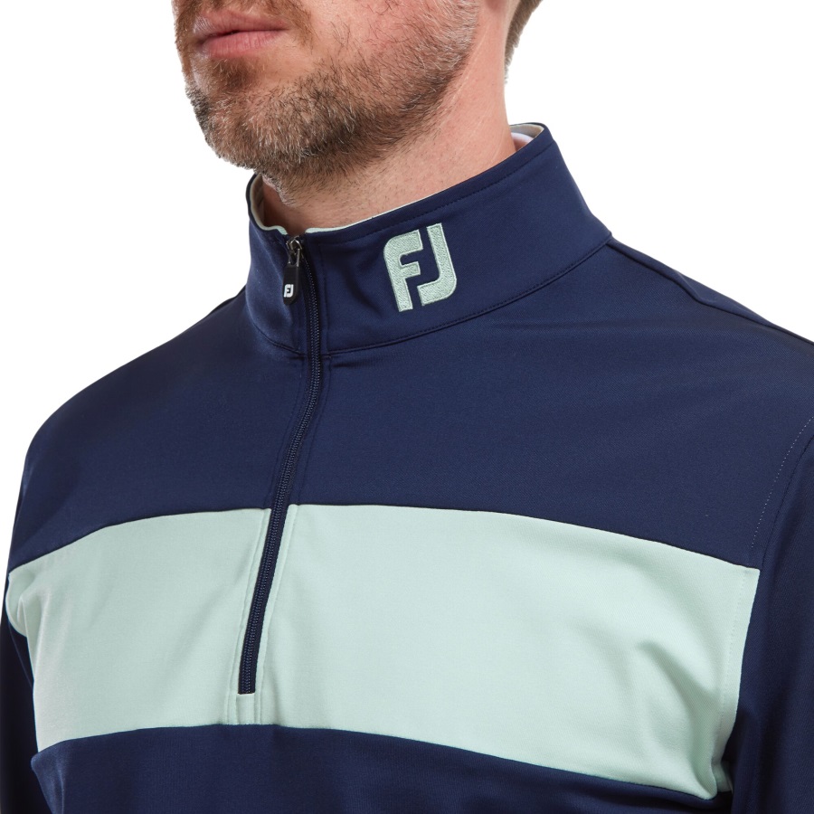 Footjoy Engineered Chest Stripe Chill-Out Navy-Green