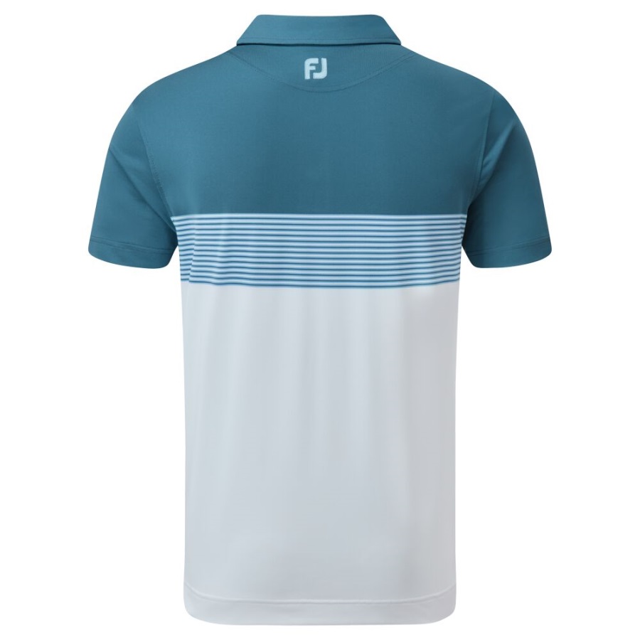 Colour Block Pique Footjoy Ink-White-Dusk Blue