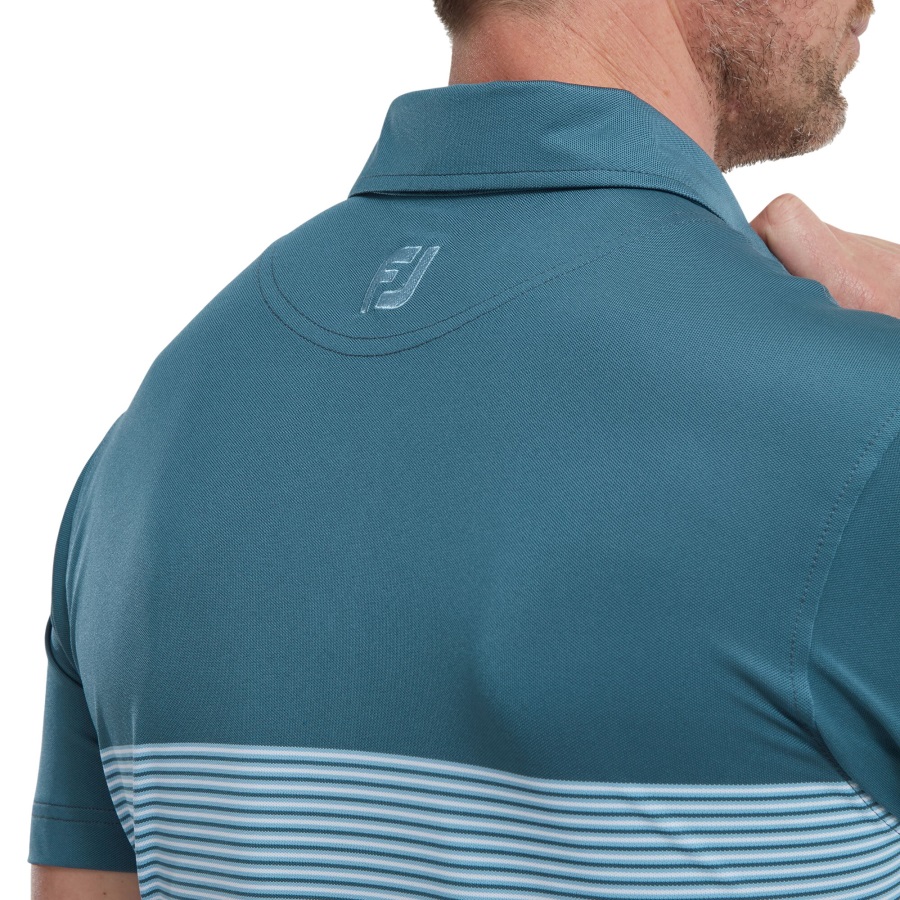Colour Block Pique Footjoy Ink-White-Dusk Blue