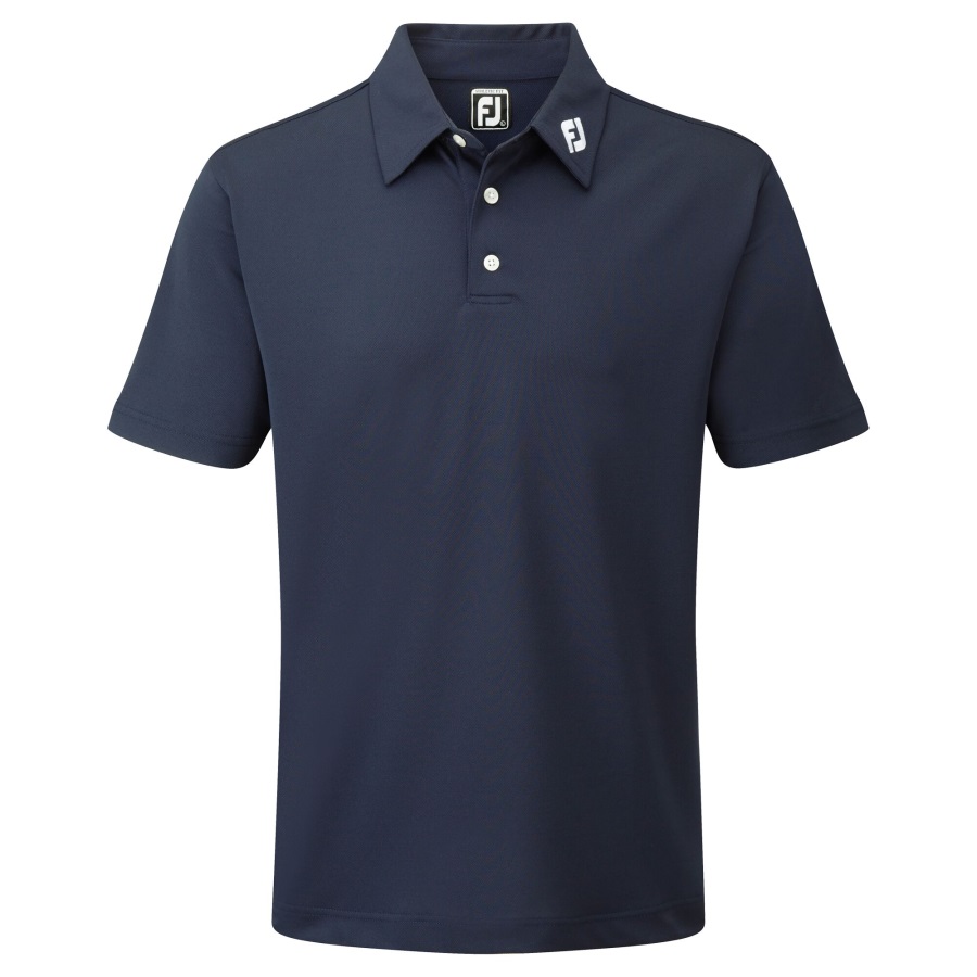 Navy Stretch Pique Solid Footjoy