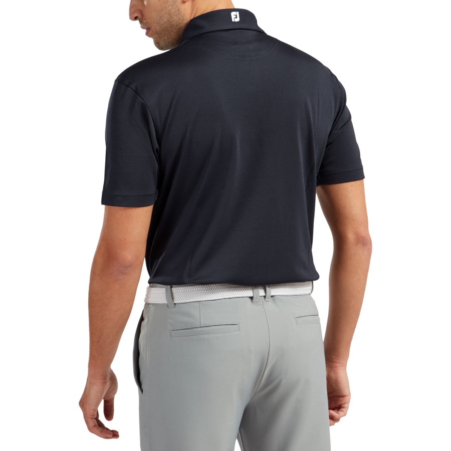 Navy Stretch Pique Solid Footjoy