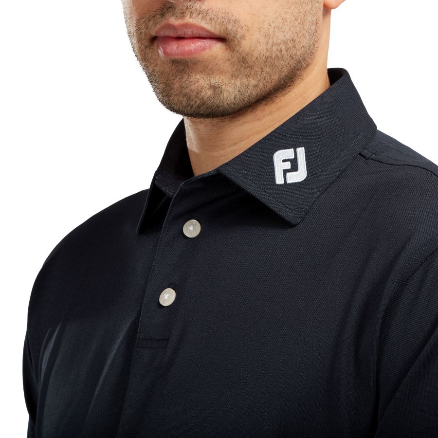 Navy Stretch Pique Solid Footjoy