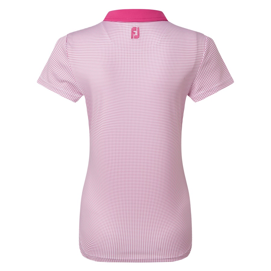 Footjoy Women's Lisle Sleeveless Shirt with Neck Trim Rose