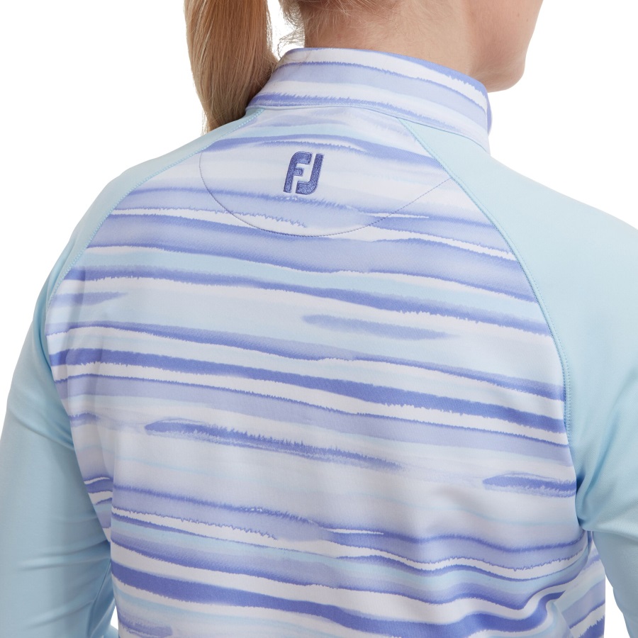 Footjoy Half-Zip Jersey Watercolour Midlayer Sky