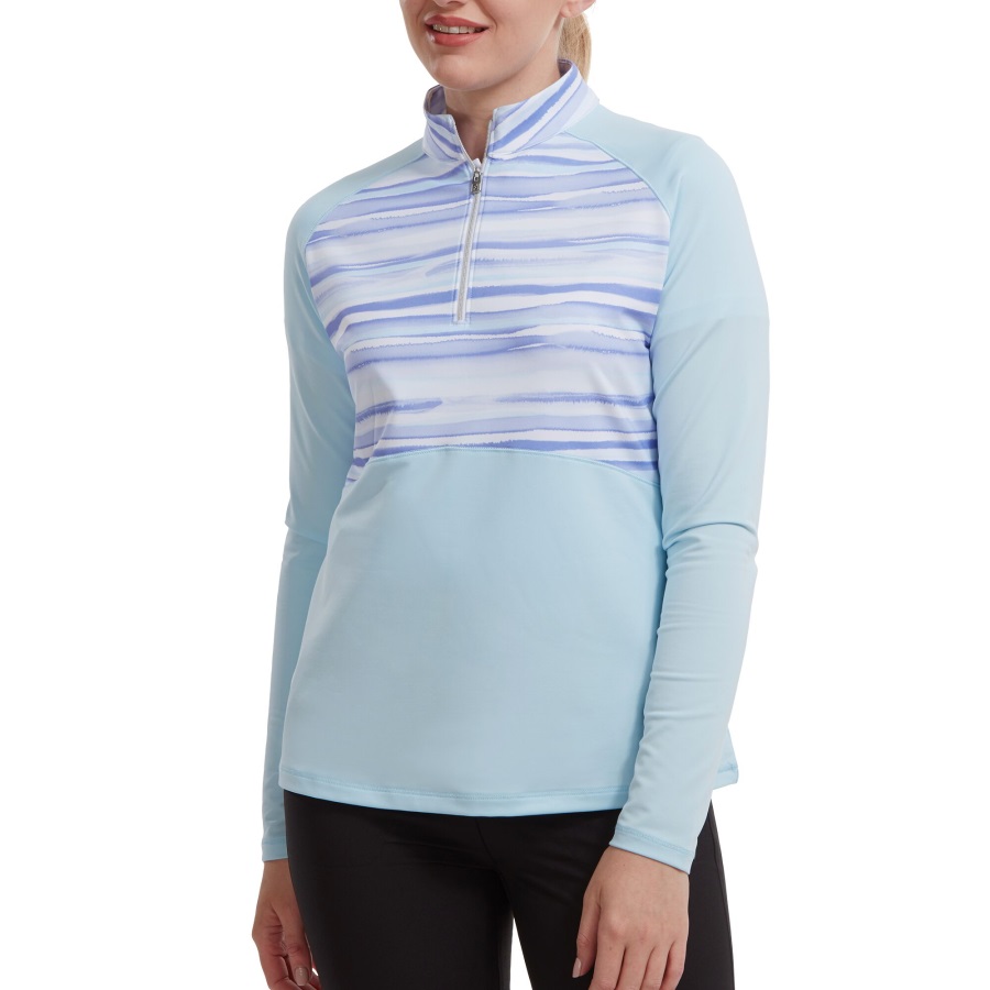 Sky Half-Zip Jersey Watercolour Midlayer Footjoy
