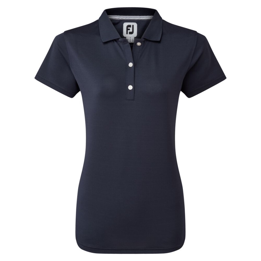 Navy Footjoy Stretch Pique Solid