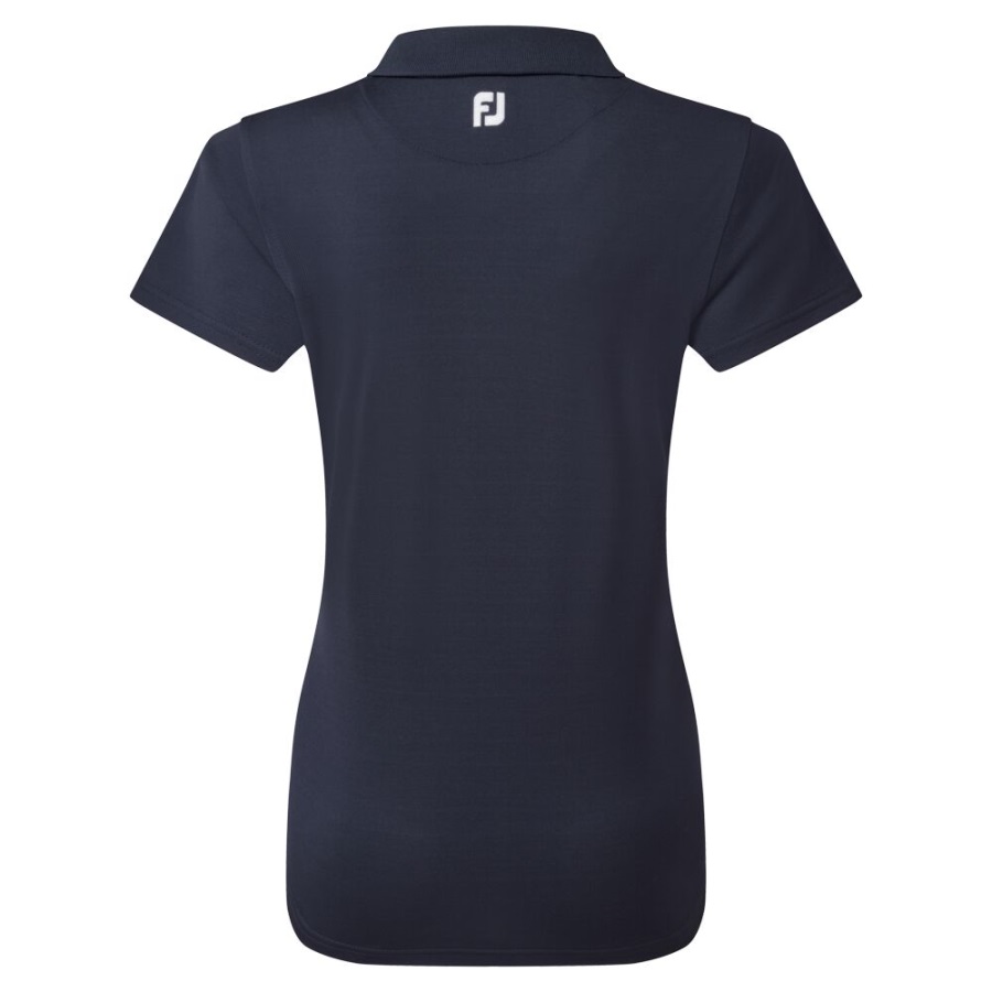 Navy Footjoy Stretch Pique Solid