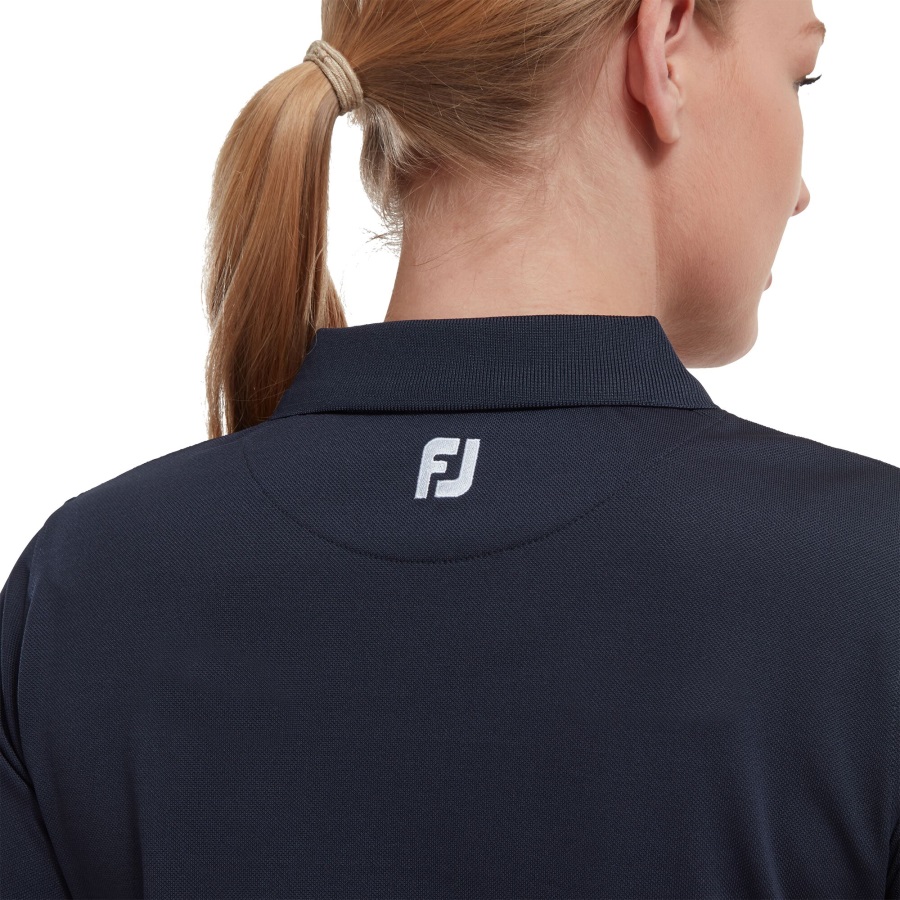 Navy Footjoy Stretch Pique Solid