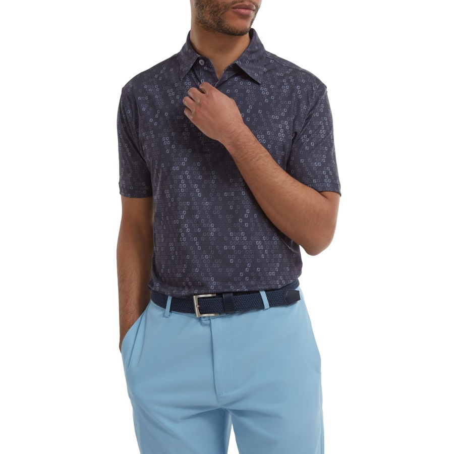 Digital Camo FJ Print Lisle Navy Footjoy