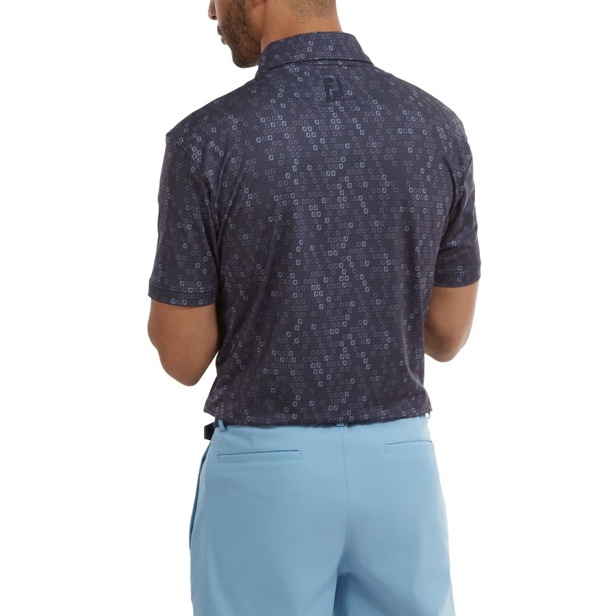 Navy Footjoy Digital Camo FJ Print Lisle