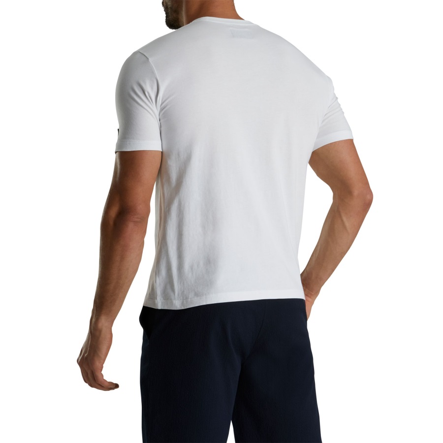 White Graphic Jersey Tee Footjoy