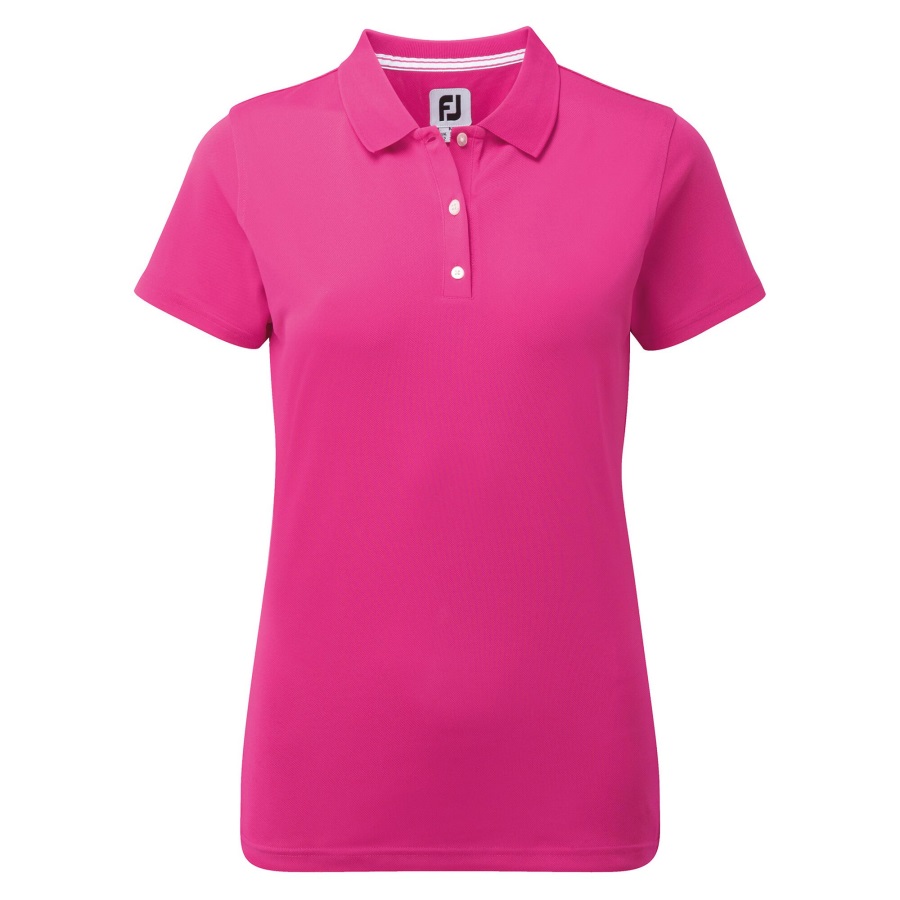 Stretch Pique Solid Women Footjoy Berry