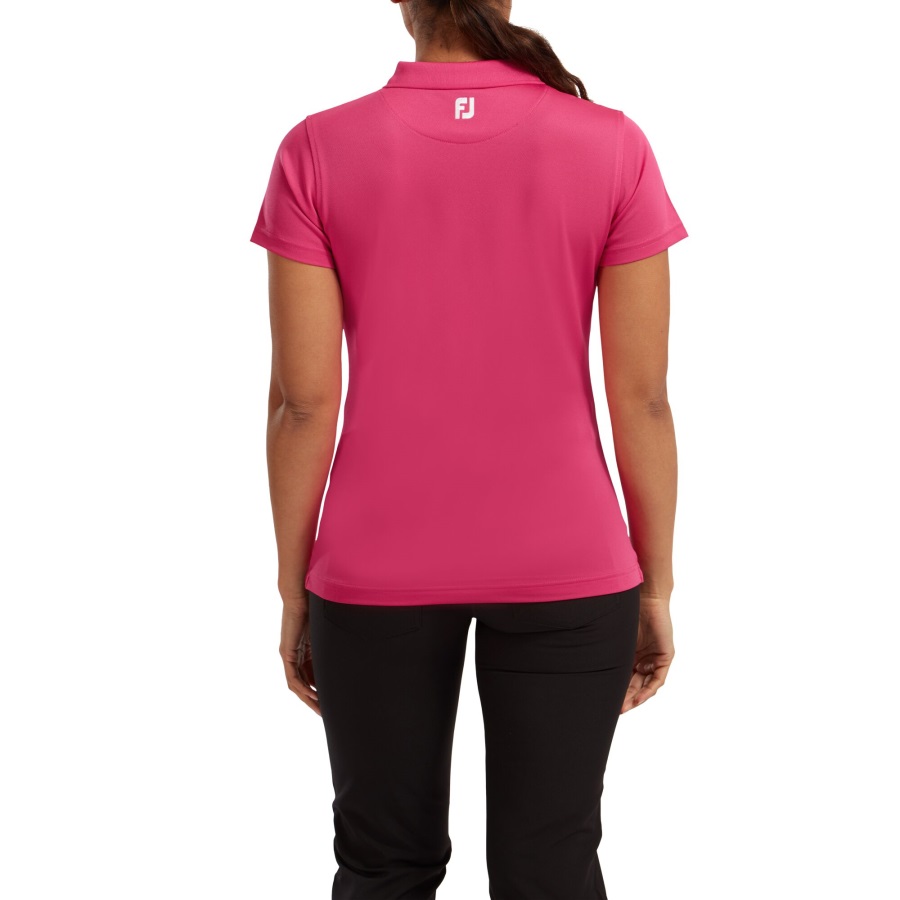Stretch Pique Solid Women Footjoy Berry