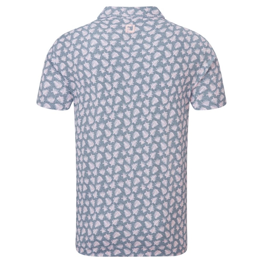 Shadow Palm Print Pique Grey-Pink Footjoy