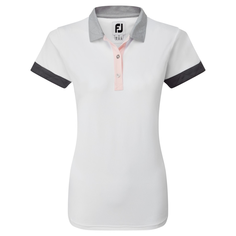 White Women's Blocked Pique Footjoy