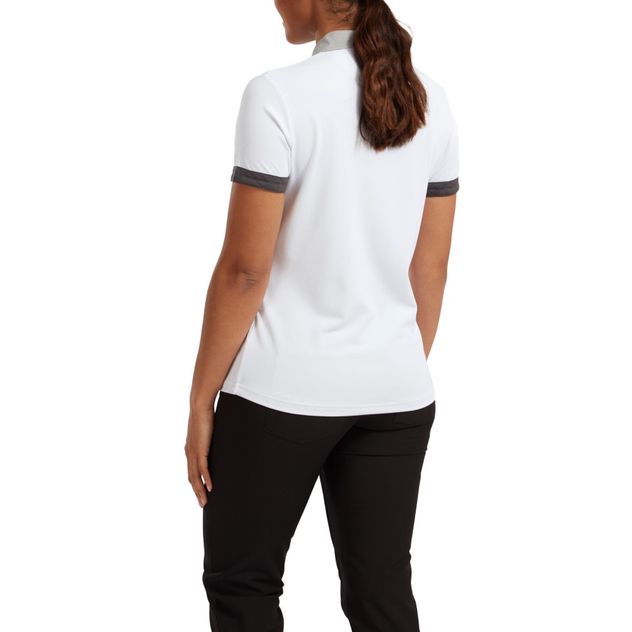 White Women's Blocked Pique Footjoy