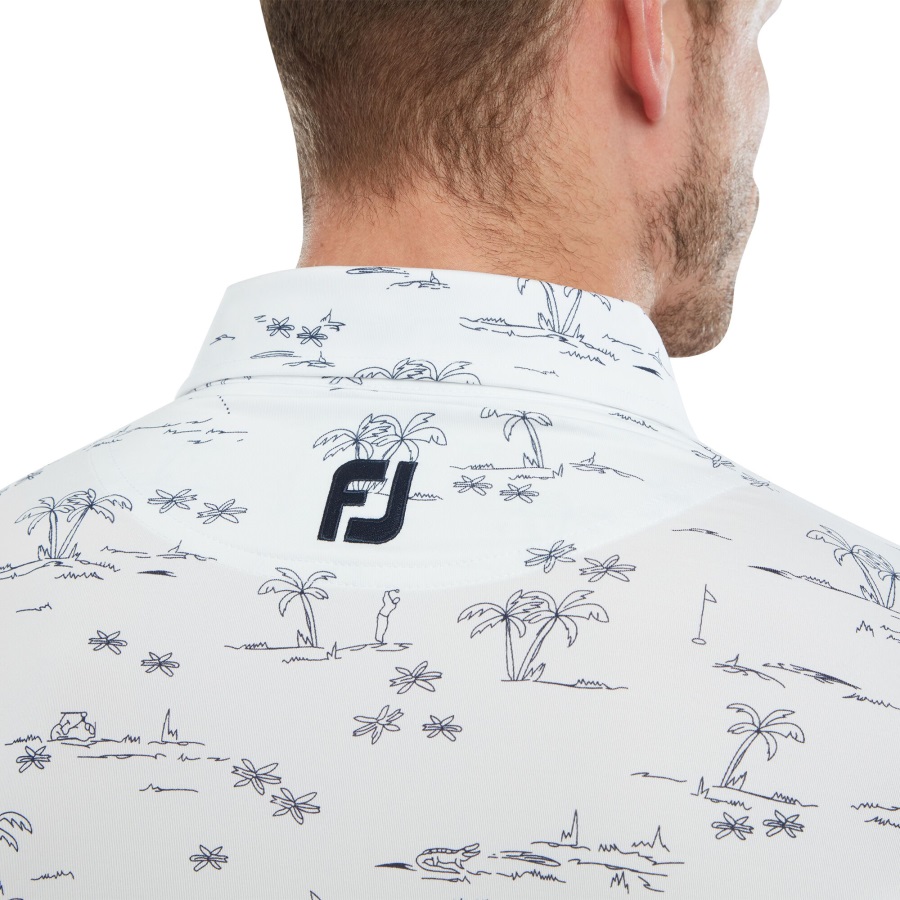 Tropic Golf Lisle Footjoy White-Navy