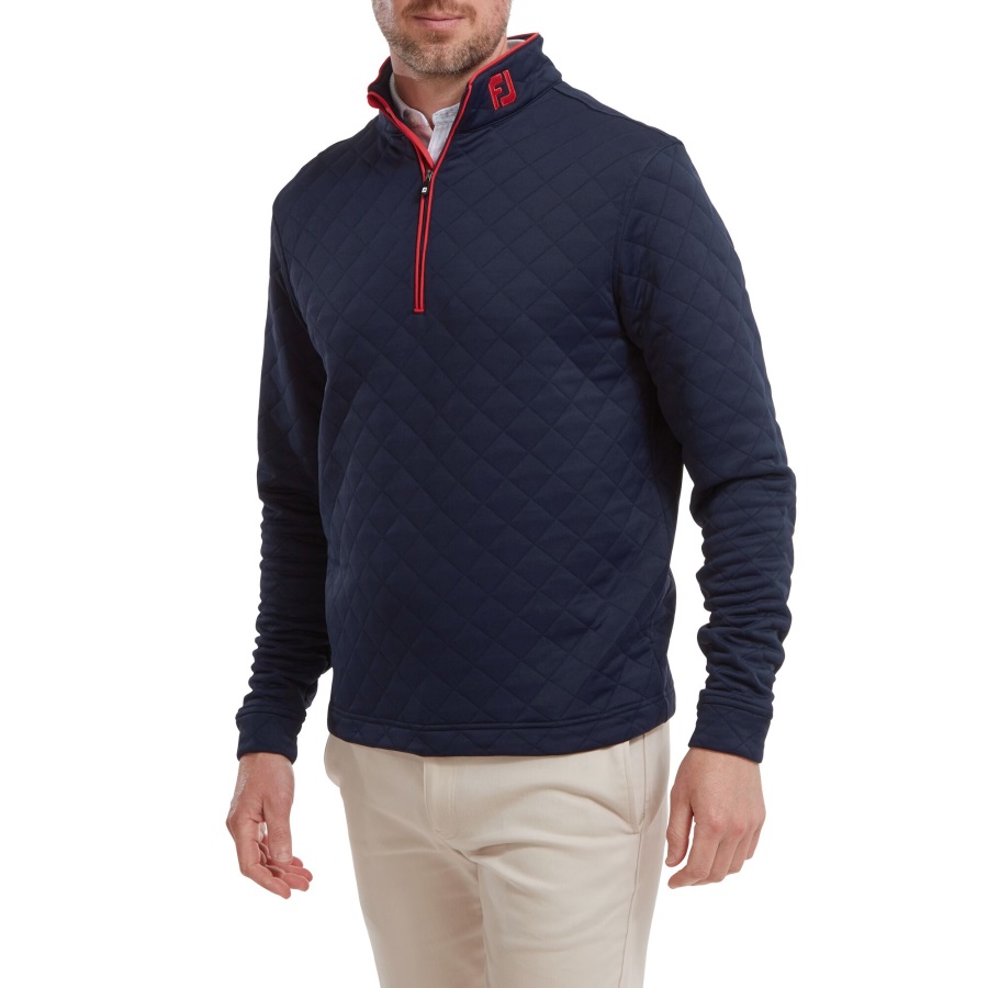 FJ Diamond Jacquard Chill-Out Footjoy Navy-Red