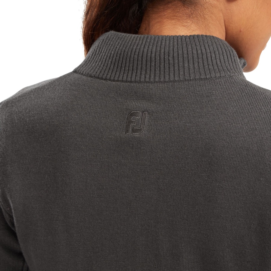Charcoal Full-Zip Lined Pullover Women Footjoy