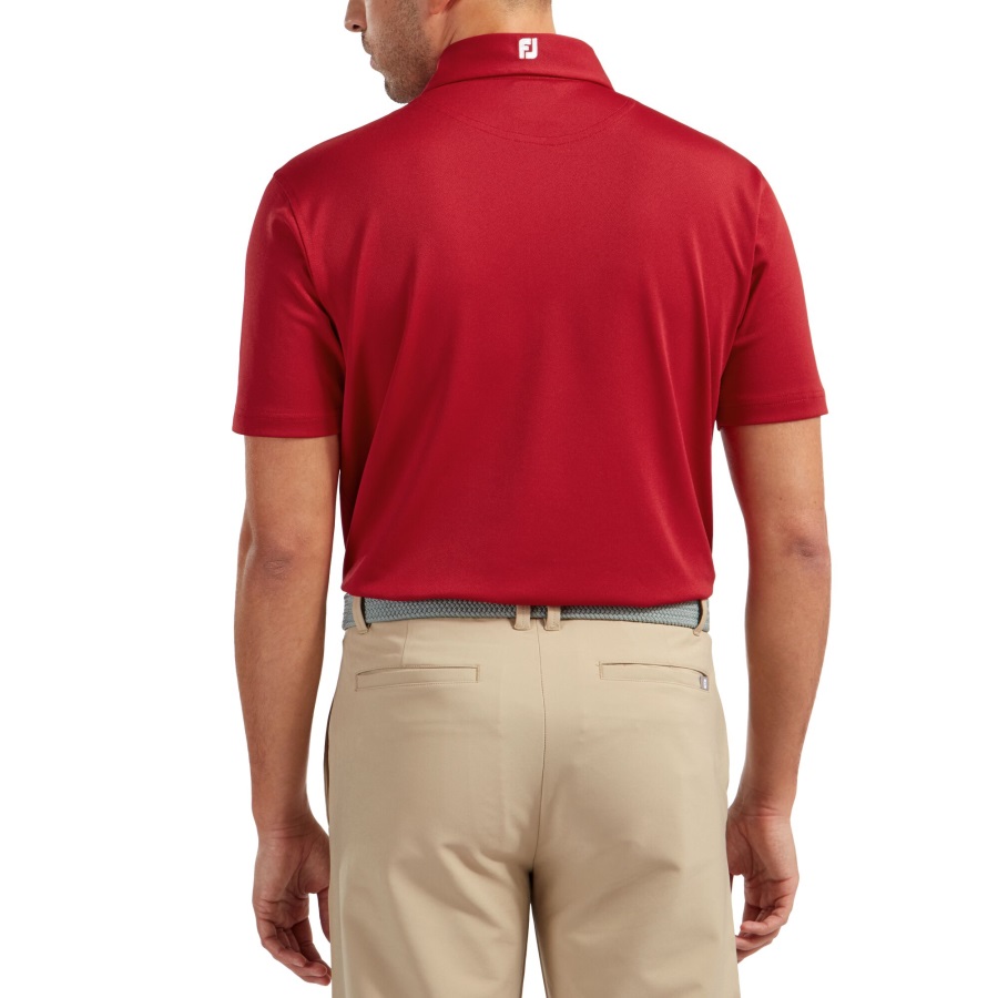 Footjoy Stretch Pique Solid Red