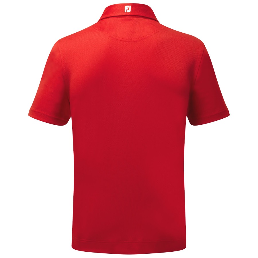 Footjoy Stretch Pique Solid Red