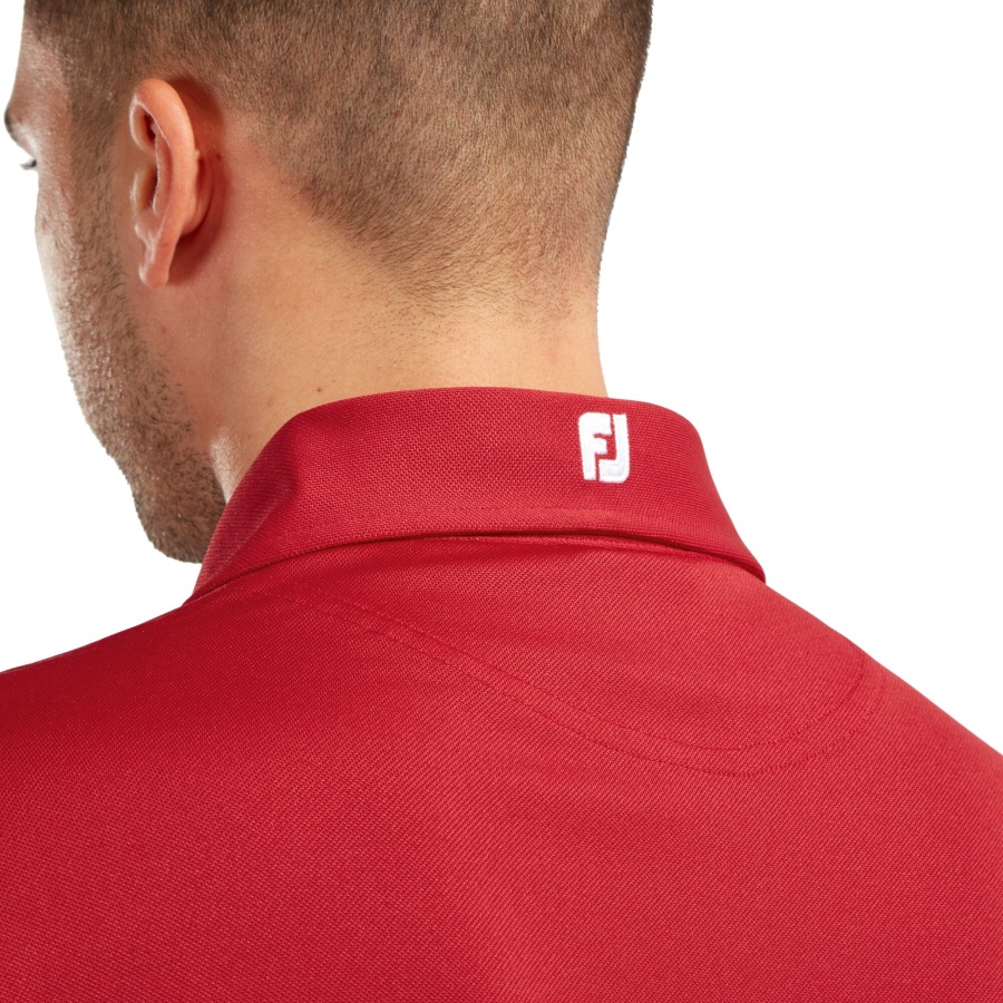 Footjoy Stretch Pique Solid Red