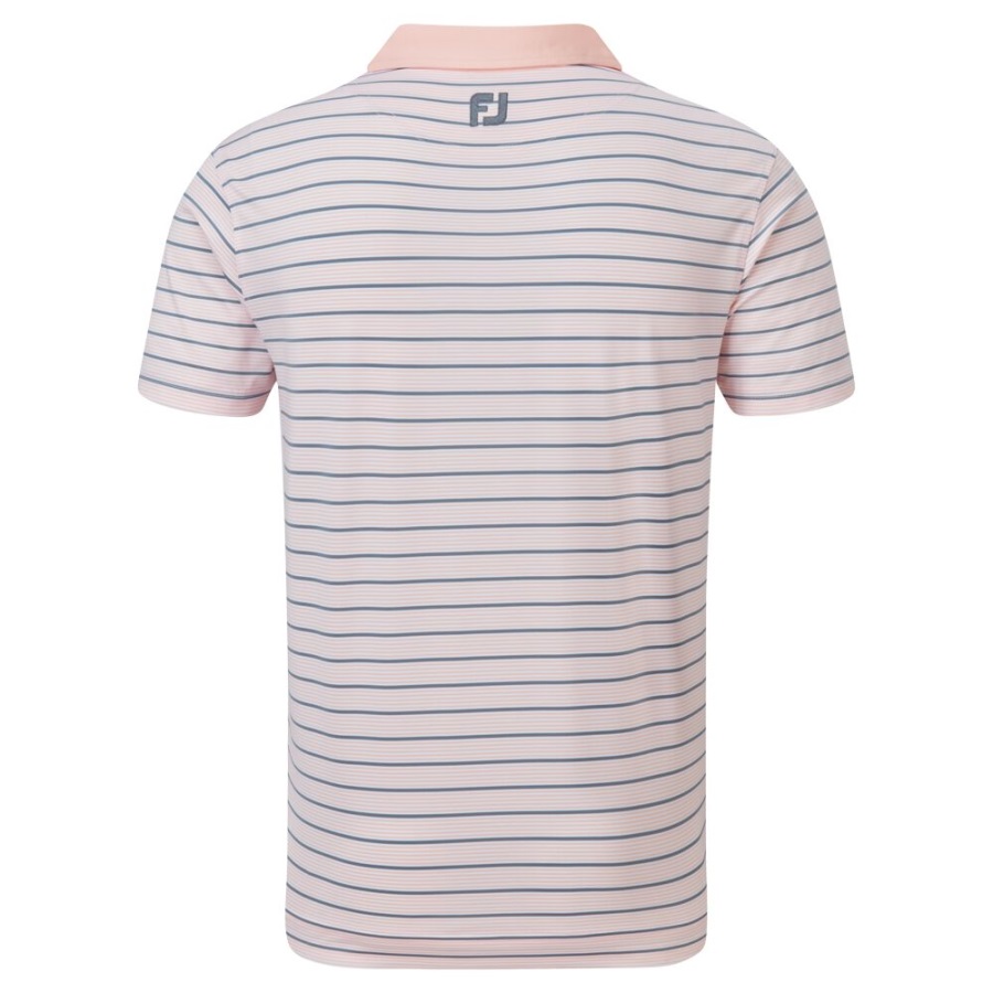 Footjoy Accented Stripe Lisle Pink-White-Grey