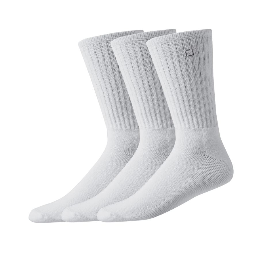 ComfortSof Crew 3 Pair Pack White Footjoy