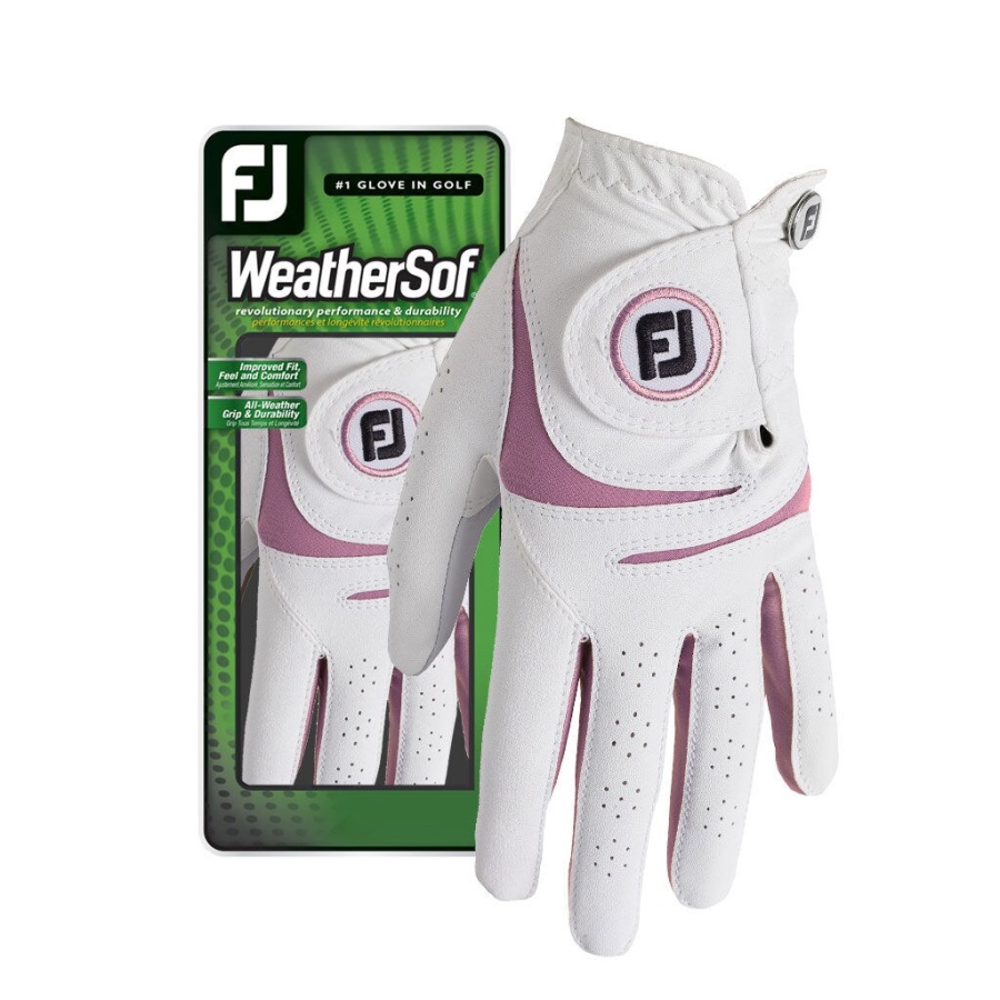 WeatherSof Women Footjoy White-Pink