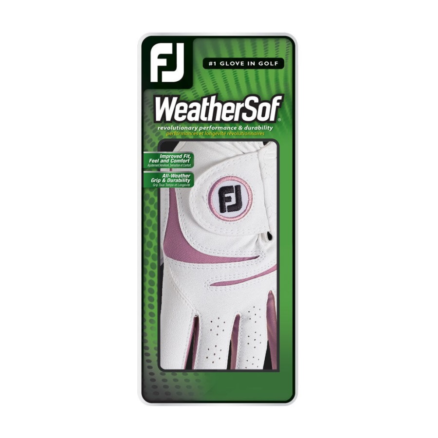 WeatherSof Women Footjoy White-Pink